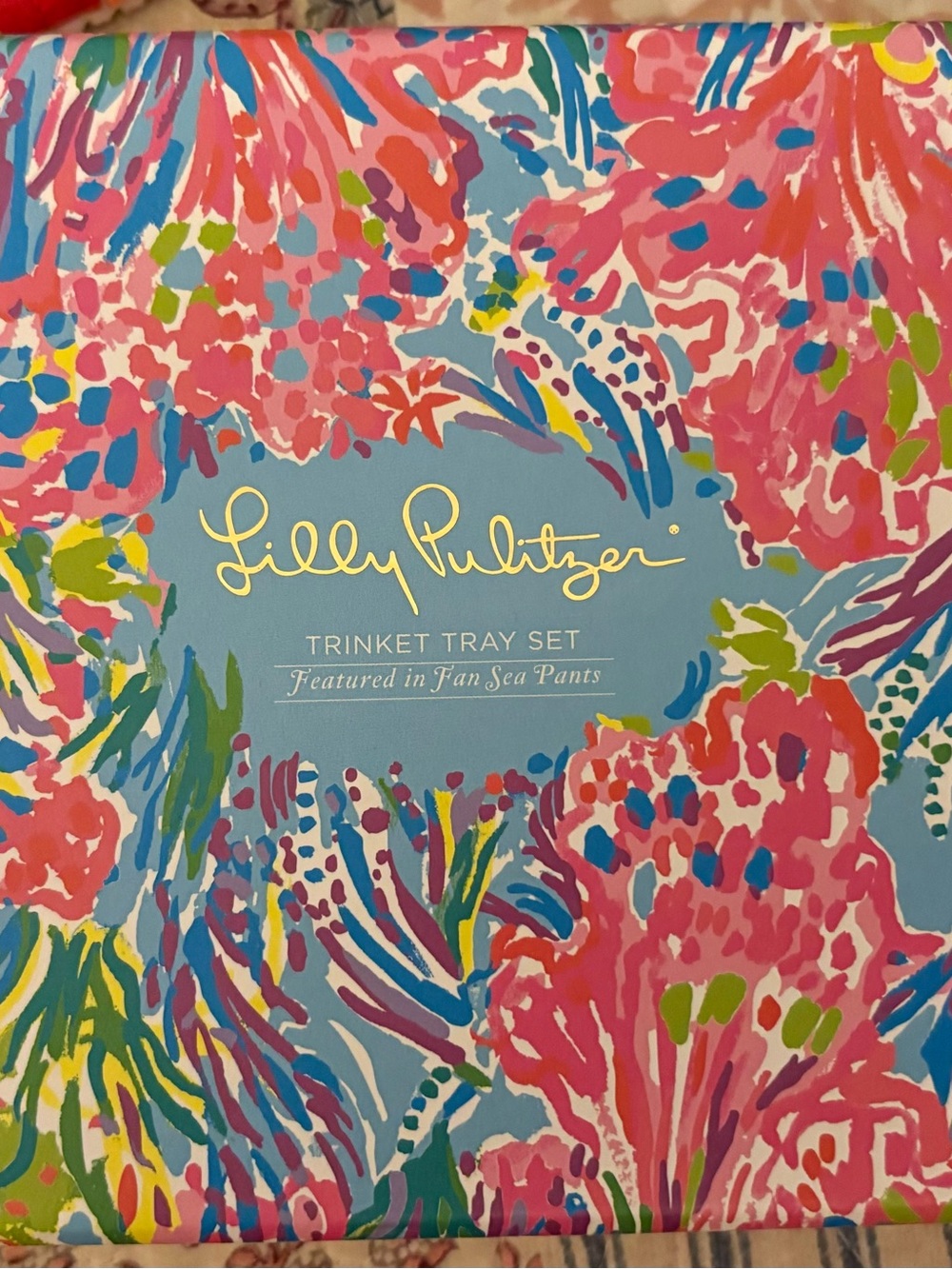 Lilly Pulitzer Floral Trinket Tray Set